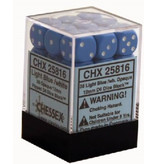 Chessex Opaque 36 * D6 Light Blue / White 12mm Chessex Dice (CHX25816)