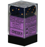 Chessex Speckled 12 * D6 Golden Cobalt 16mm Chessex Dice (CHX25737)