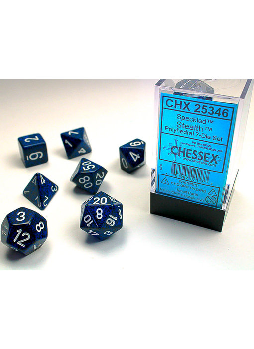 Speckled 7-Die Set Stealth Chessex Dice (CHX25346)