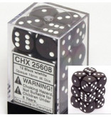 Chessex Opaque 12 * D6 Black / White 16mm Chessex Dice (CHX25608)