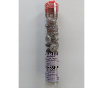Glass Stones Lavender Catseye Qty 20+ 5.5 inches Tube Chessex (CHX01153*)