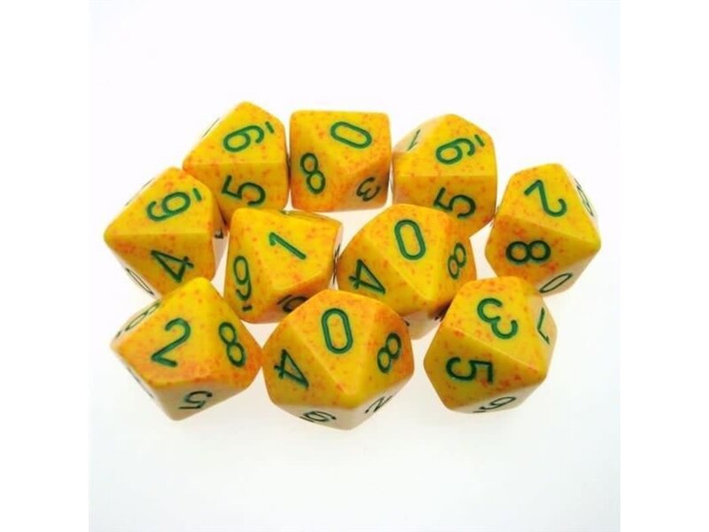 Chessex Speckled 10 * D10 Lotus Chessex Dice (CHX25112)