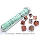 Nebula 7-Die Set Copper Matrix Unpainted Luminary Chessex Dice (CHX30040U)