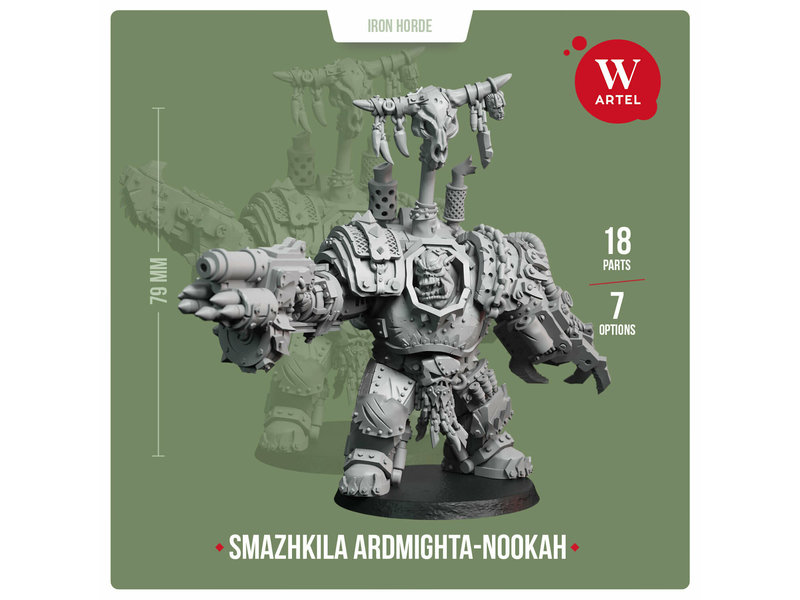 Artel W Miniatures Smazhkila Ardmighta-nookah (+3 Additional armored headz) (AW-206)
