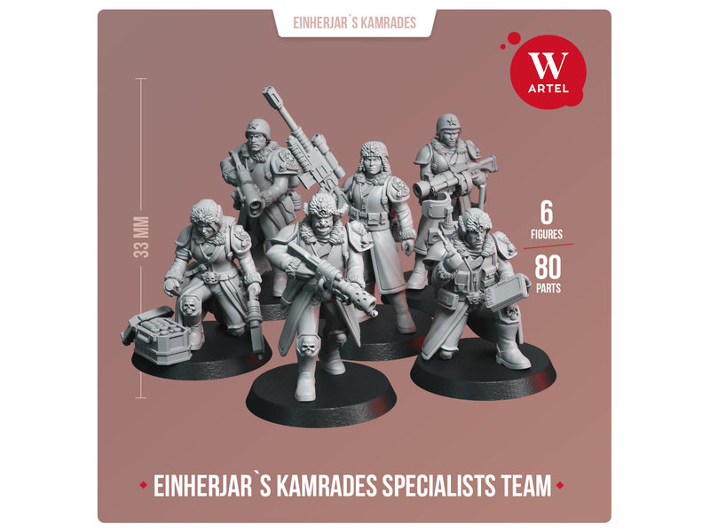 Artel W Miniatures Einherjar`s Kamrades Spealists Team (AW-213)