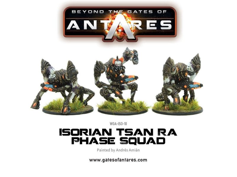 Warlord Games Beyond The Gates Of Antares Isorian Tsan Ra Phase Squad (3 Models)