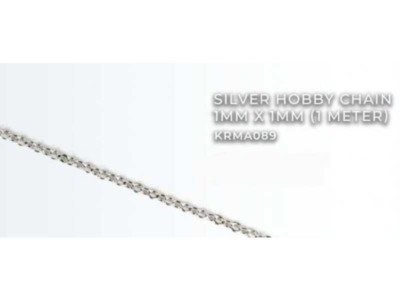 Kromlech Silver Hobby Chain 1mm X1mm (1 meter) (KRMA089)