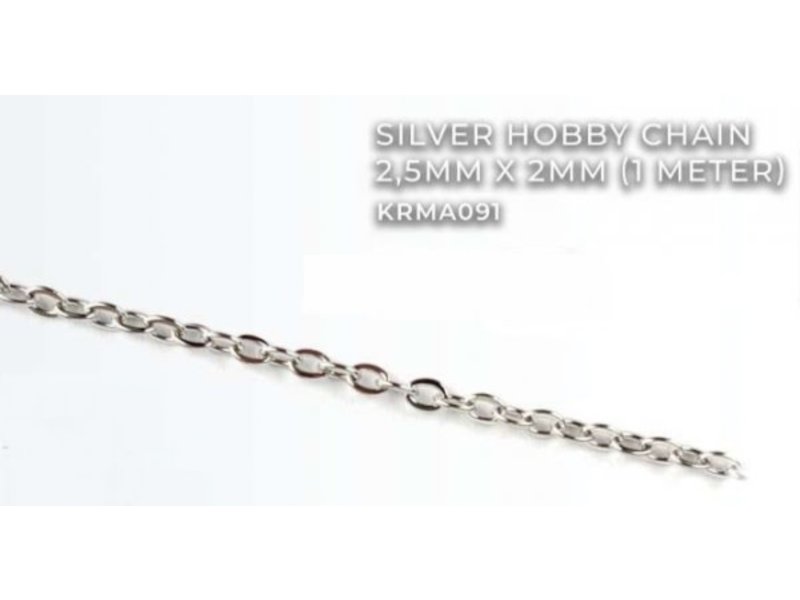 Kromlech Silver Hobby Chain 2.5mm X2mm (1 meter) (KRMA091)