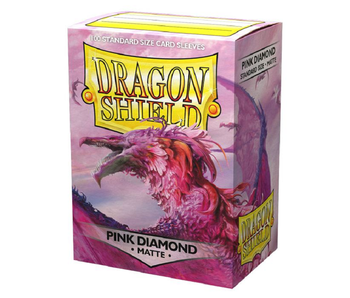 Dragon Shield Sleeves Matte Pink Diamond 100Ct