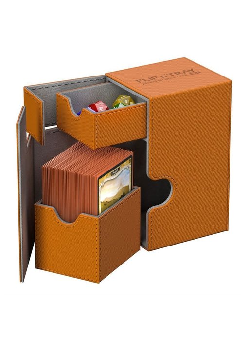Ultimate Guard Flip N Tray Deck Case Xenoskin Orange 80+