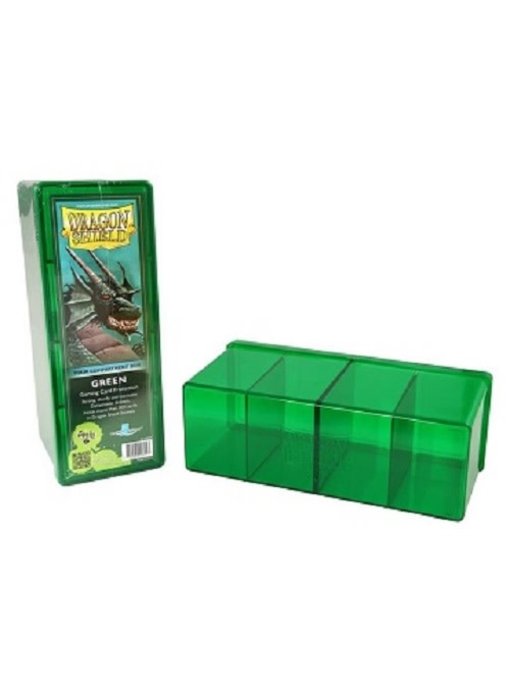 Dragon Shield Storage Box With 4 Compartments Green