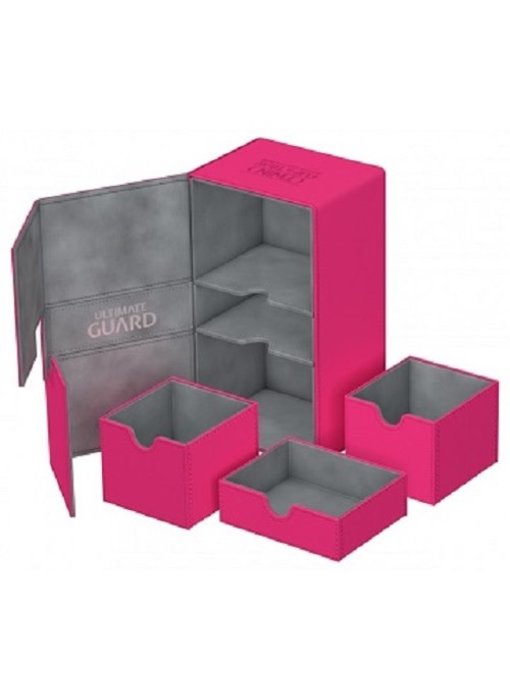 Ultimate Guard Twin Flip N Tray Deck Case Xenoskin Pink 200+