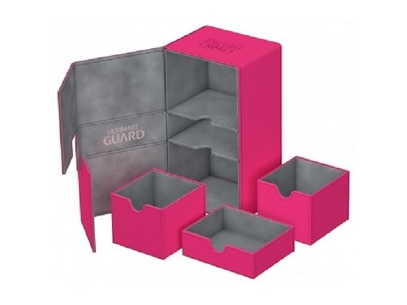 Ultimate Guard Ultimate Guard Twin Flip N Tray Deck Case Xenoskin Pink 200+