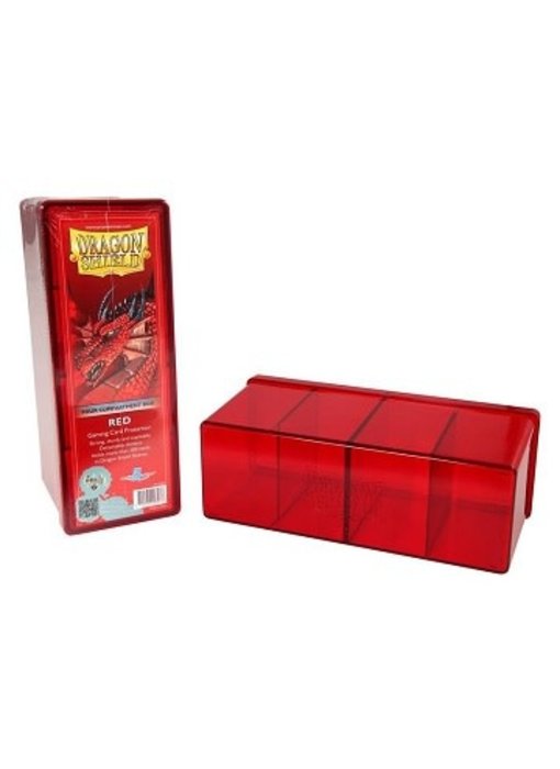 Dragon Shield Storage Box With 4 Compartments Red