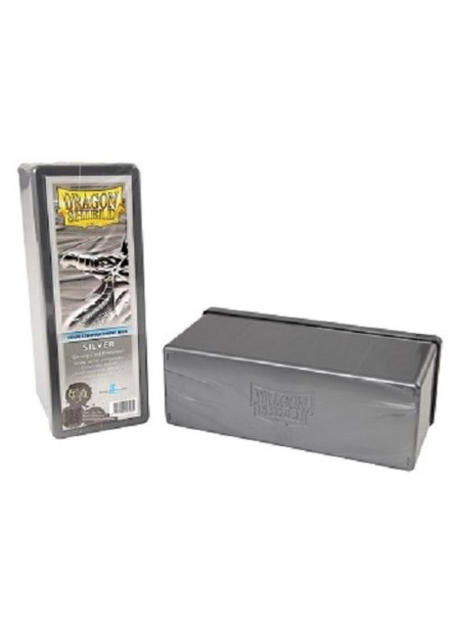 Dragon Shield Storage Box With 4 Compartments Silver