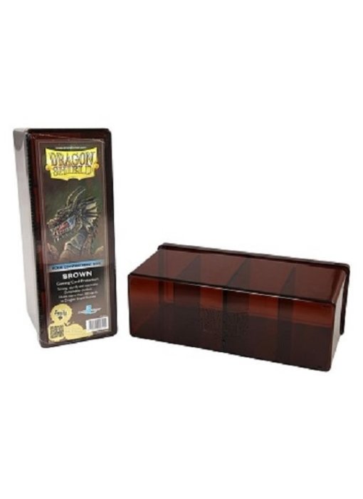 Dragon Shield Storage Box With 4 Compartments Brown