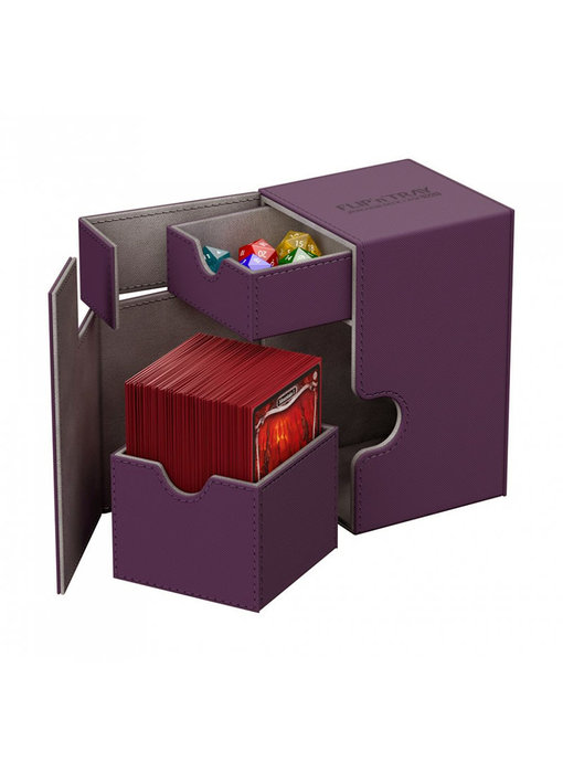 Ultimate Guard Flip N Tray Deck Case Xenoskin Purple 100+