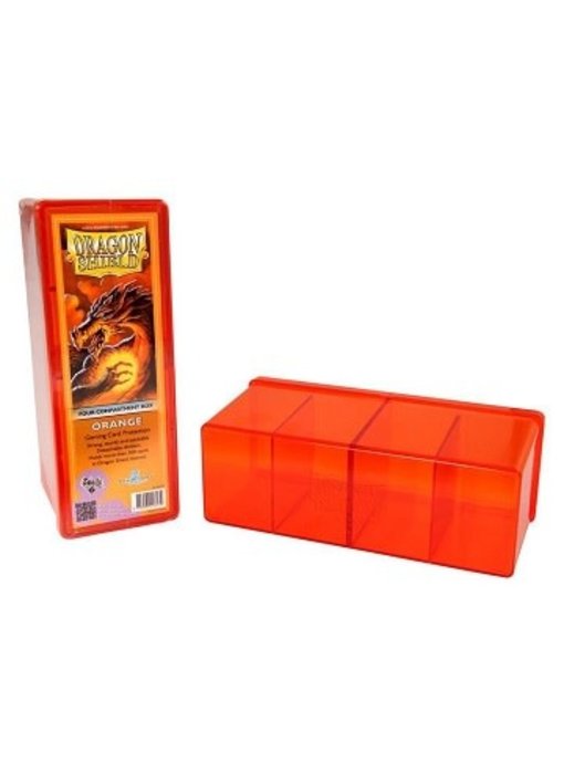 Dragon Shield Storage Box With 4 Compartments Orange