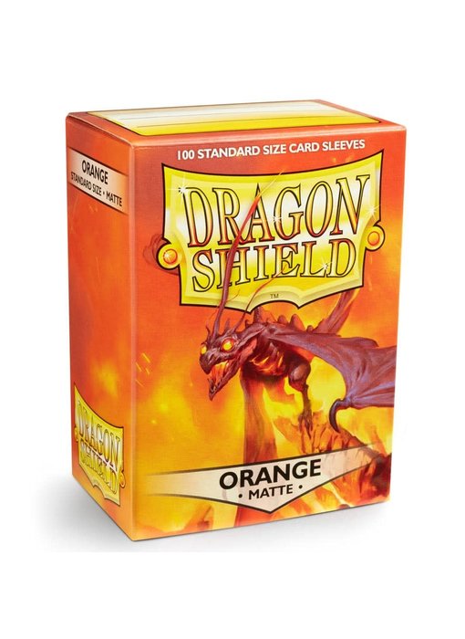 Dragon Shield Sleeves Matte Orange 100Ct