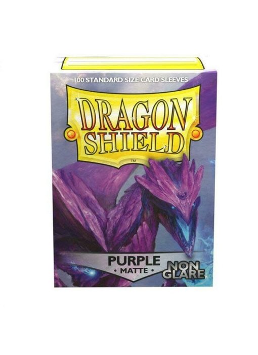 Dragon Shield Sleeves Matte Purple Non-Glare 100Ct