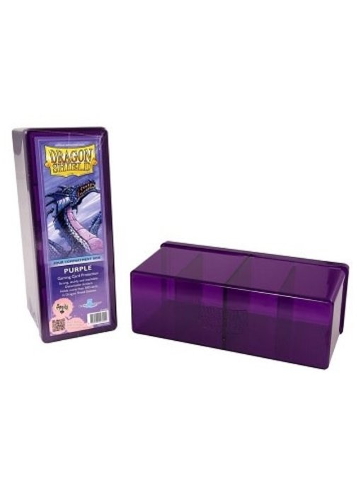 Dragon Shield Storage Box With 4 Compartments Purple