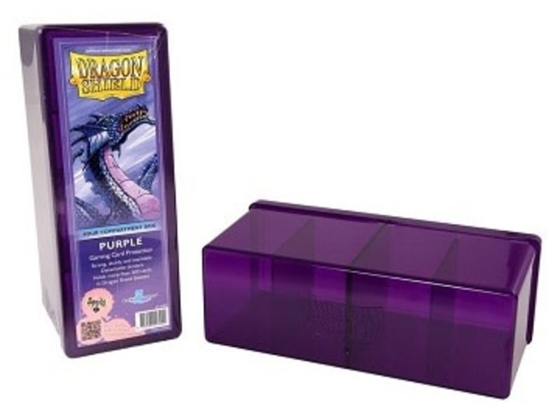 Dragon Shield Storage Box With 4 Compartments Purple