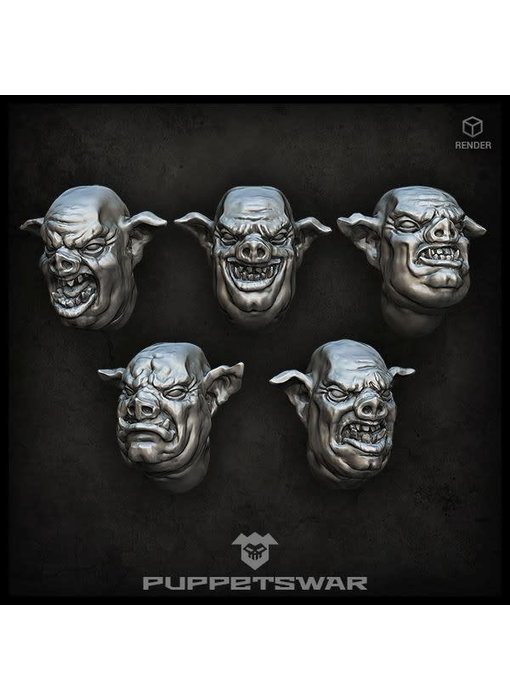 Puppetswar Pig Hybrid Heads (S294)