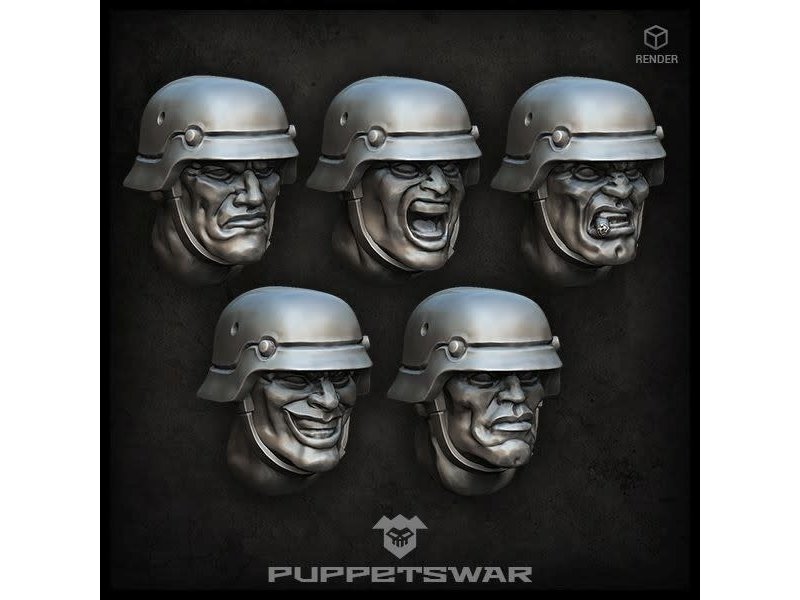 Puppetswar Puppetswar Sturmpioniere heads (S308)