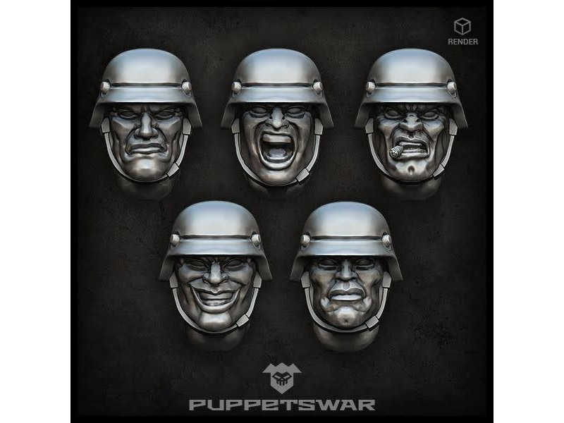 Puppetswar Puppetswar Sturmpioniere heads (S308)
