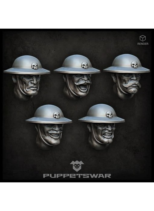 Puppetswar Trench Troopers heads (S310)
