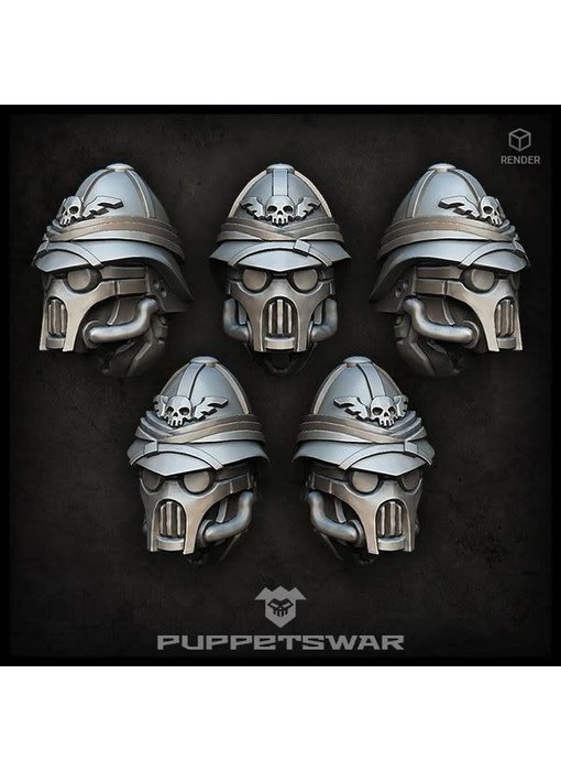 Puppetswar Masked Colonial Troopers Heads (S347)
