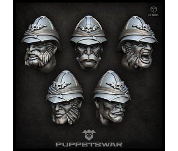Puppetswar Colonial Troopers Heads (S346)