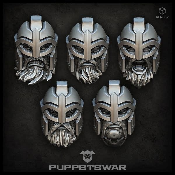 Puppetswar Puppetswar Viking Heads (S386) Au Royaume Des Titans