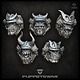 Puppetswar Samurai Orc Heads (S393)