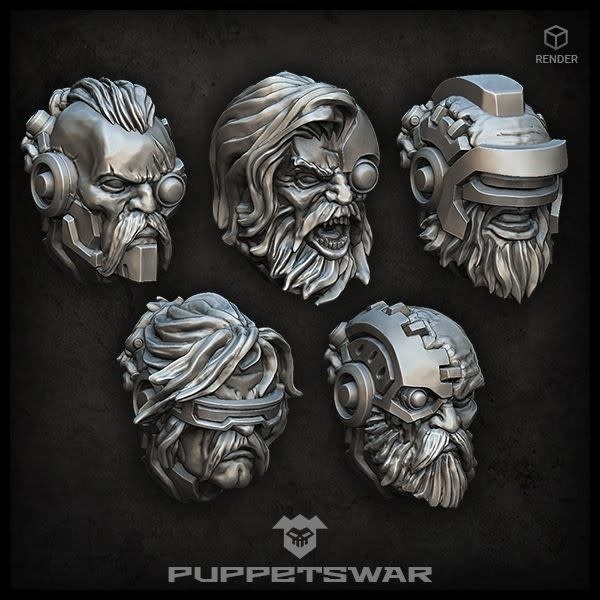 Puppetswar Puppetswar Techno Viking heads (S405) Au Royaume Des Titans