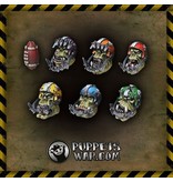 Puppetswar Puppetswar Orc Football Team heads (S229)