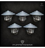 Puppetswar Puppetswar Ashigaru Reapers heads (S218)