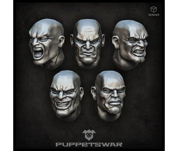 Puppetswar Bald heads (S227)