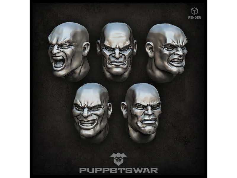 Puppetswar Puppetswar Bald heads (S227)