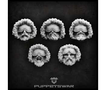 Puppetswar Arctic troopers heads (S090)