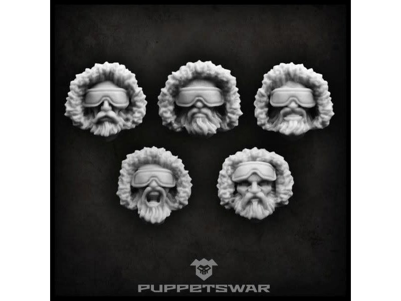 Puppetswar Puppetswar Arctic troopers heads (S090)