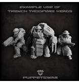 Puppetswar Puppetswar Masked Trench Troopers heads (S093)