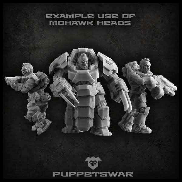 Puppetswar Puppetswar Mohawk heads (S112) Au Royaume Des Titans