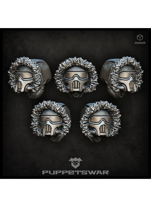 Puppetswar Masked Arctic Troopers heads (S133)