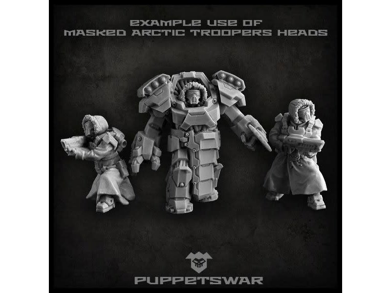 Puppetswar Puppetswar Masked Arctic Troopers heads (S133)