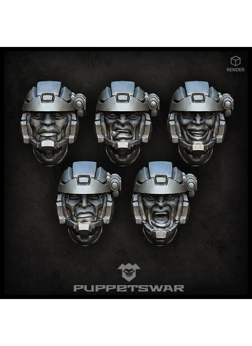 Puppetswar Troopers heads (S145)