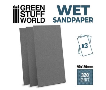 GSW Wet water proof SandPaper 180x90mm - 320 grit