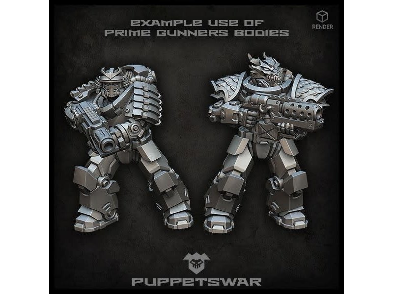 Puppetswar Puppetswar Prime Gunners Bodies [with arms] (S381)