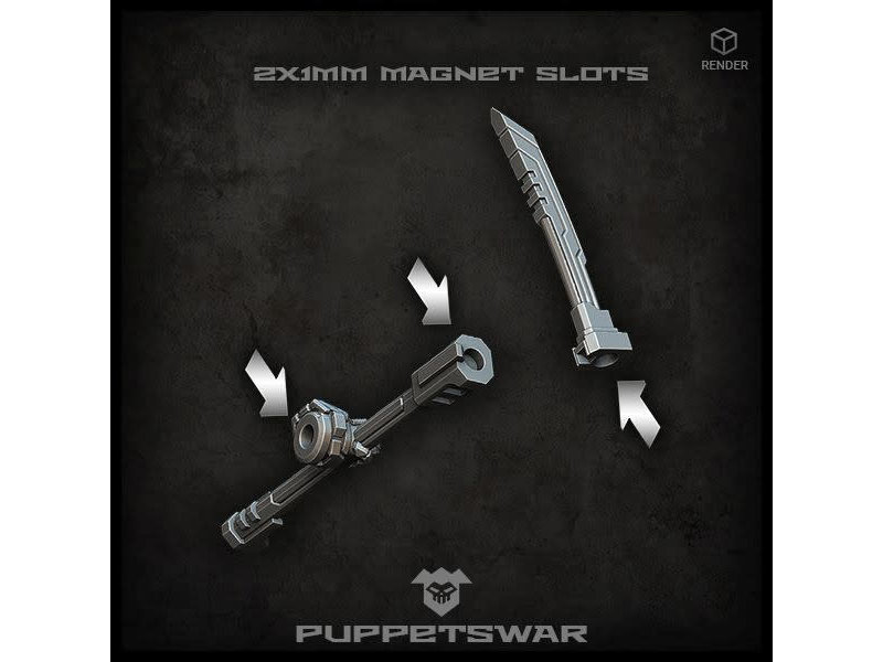 Puppetswar Puppetswar Storm Naginatas (left) (X086)