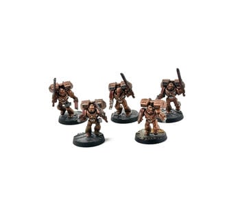 SPACE MARINES MINOTAURS 5 Assault Marines #1 WELL PAINTED 40k